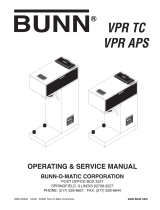 Bunn VPR-TC User guide