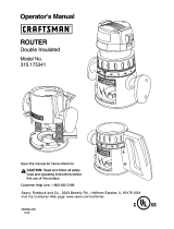 Craftsman 315.175341 User manual