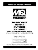 MQ Multiquip WM70SH5C-8C User manual