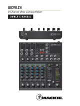 Mackie 802VLZ4 8 Channel Compact Stereo Mixer User manual