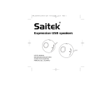 Saitek Expression USB speakers User manual