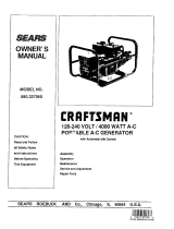 Craftsman 580.327060 Owner's manual