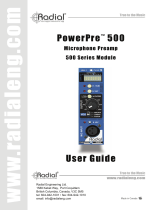 Radial Engineering PowerPre 500 User manual