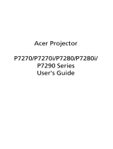 Acer P7280i User manual