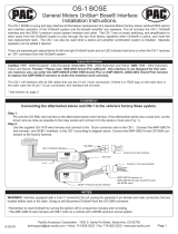 Cadillac OS-1 BOSE User manual