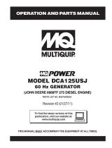 MULTIQUIP DCA125USJ User manual