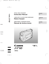 Canon ZR10 User manual