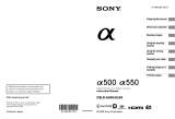 Sony DSLR-A550 User manual