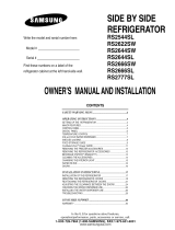 Samsung RS2777SL/XAA Owner's manual