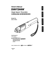 Craftsman 315.111810 Owner's manual