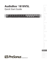 PRESONUS AudioBox 1818VSL Quick start guide