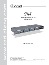 Radial Engineering SW4 Owner's manual
