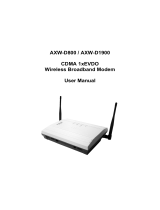 Axess-tel AXW-D1900 Owner's manual