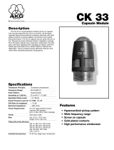 AKG CK 33 User manual
