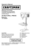 Craftsman 137229201 Owner's manual