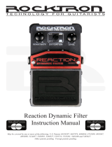 Rocktron Reaction Distortion 1 Owner's manual