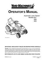 MTD 607 Owner's manual