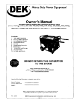 DEK 5650EL Owner's manual