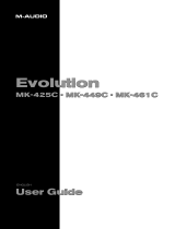 M-Audio Evolution MK425 / 449 / 461c User guide