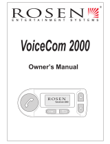 Rosen Entertainment Systems VoiceCom 2000 User manual