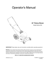 MTD 11A-052A731 Owner's manual