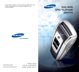 Samsung E700 User manual