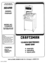 Craftsman 113247410 Owner's manual