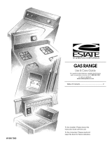 Estate GAS RANGE Owner's manual