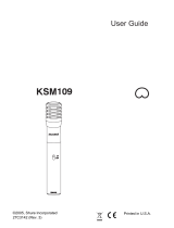 Shure KSM109 User manual