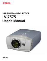 Canon LV-7575 User manual