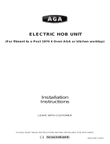 AGA Electric hob retro fit Owner's manual