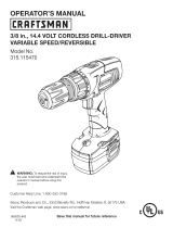 Craftsman 315.115470 Owner's manual