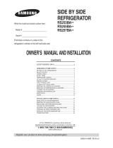 Samsung RS255BA Series and Owner's manual