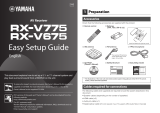 Yamaha RX-V775 Installation guide