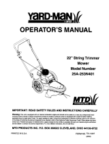 MTD YM90BC Owner's manual