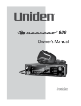 Uniden BEARCAT 880 User manual