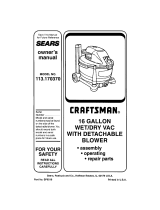 Craftsman SEARS 113.170370 Owner's manual