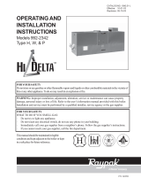 Raypak HIDELTA 992B User manual