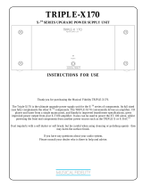 Musical Fidelity TRIPLE-X170 User manual