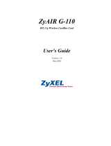 ZyXEL G-110 User manual