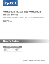 ZyXEL Communications VMG8924-B30A Owner's manual