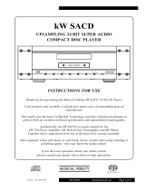 Musical Fidelity kW SACD Player Specification