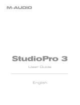 M-Audio StudioPro 3 Owner's manual