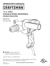 Craftsman 315.101150 Owner's manual