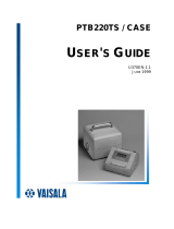 Vaisala PTB220 User manual