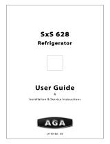 AGA SxS 628 Refrigerator User manual