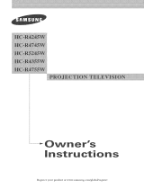 Samsung HC-R4245W Owner's manual