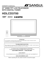 Sansui HDLCD-3700 User manual