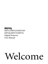 BenQ MP515st User manual