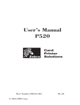 Zebra P520 User manual